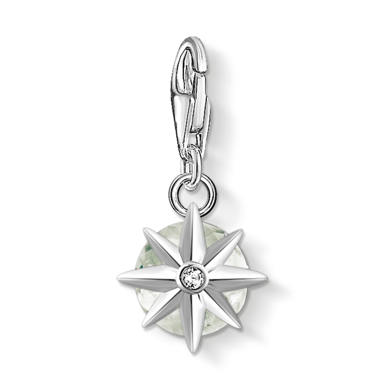 Main Image 2 of Thomas Sabo Ladies' Sterling Silver Prasiolite Cubic Zirconia Charm Pendant Birth Stone August