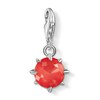 Thumbnail Image 1 of Thomas Sabo Ladies' Sterling Silver Dyed Bamboo Coral Cubic Zirconia Charm Pendant Birth Stone July