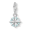 Thumbnail Image 2 of Thomas Sabo Ladies' Sterling Silver Milky Aquamarine Cubic Zirconia Charm Pendant Birth Stone March