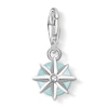 Thumbnail Image 1 of Thomas Sabo Ladies' Sterling Silver Milky Aquamarine Cubic Zirconia Charm Pendant Birth Stone March