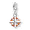 Thumbnail Image 2 of Thomas Sabo Ladies' Sterling Silver Agate Cubic Zirconia Charm Pendant Birth Stone January
