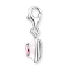 Thumbnail Image 2 of Thomas Sabo Ladies' Sterling Silver Pink Cubic Zirconia Heart Charm Pendant