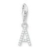 Thumbnail Image 1 of Thomas Sabo Ladies' Sterling Silver Cubic Zirconia Charm Pendant Letter A