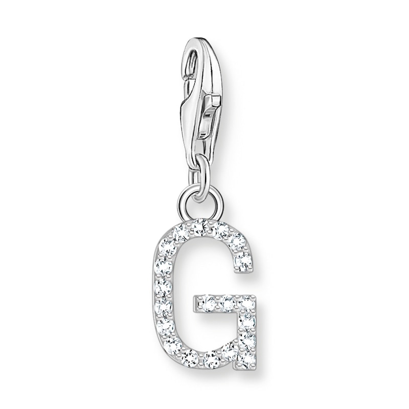 Main Image 1 of Thomas Sabo Ladies' Sterling Silver Cubic Zirconia Charm Pendant Letter G