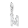 Thumbnail Image 0 of Thomas Sabo Ladies' Sterling Silver Cubic Zirconia Charm Pendant Letter M