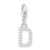 Thumbnail Image 1 of Thomas Sabo Ladies' Sterling Silver Cubic Zirconia Charm Pendant Letter D
