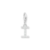 Thumbnail Image 1 of Thomas Sabo Ladies' Sterling Silver Cubic Zirconia Charm Pendant Letter I