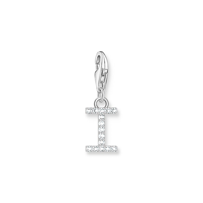 Main Image 1 of Thomas Sabo Ladies' Sterling Silver Cubic Zirconia Charm Pendant Letter I