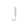 Thumbnail Image 1 of Thomas Sabo Ladies' Sterling Silver Cubic Zirconia Charm Pendant Letter J