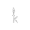 Thumbnail Image 1 of Thomas Sabo Ladies' Sterling Silver Cubic Zirconia Charm Pendant Letter K