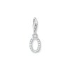 Thumbnail Image 1 of Thomas Sabo Ladies' Sterling Silver Cubic Zirconia Charm Pendant Letter O