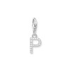 Thumbnail Image 1 of Thomas Sabo Ladies' Sterling Silver Cubic Zirconia Charm Pendant Letter P