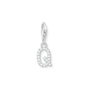 Thumbnail Image 1 of Thomas Sabo Ladies' Sterling Silver Cubic Zirconia Charm Pendant Letter Q