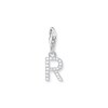 Thumbnail Image 1 of Thomas Sabo Ladies' Sterling Silver Cubic Zirconia Charm Pendant Letter R