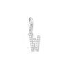 Thumbnail Image 0 of Thomas Sabo Ladies' Sterling Silver Cubic Zirconia Charm Pendant Letter W