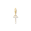 Thumbnail Image 1 of Thomas Sabo Ladies' 18ct Gold Plated Sterling Silver Cubic Zirconia Charm Pendant Letter T