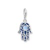 Thumbnail Image 1 of Thomas Sabo Ladies' Sterling Silver Blue Enamel Hamsa Charm Pendant