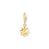 Thumbnail Image 1 of Thomas Sabo Ladies' Sterling Silver  18ct Gold Plated Yellow Sunburst Charm Pendant
