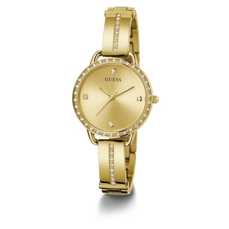 Main Image 4 of Guess Bellini Ladies' Gold Tone Semi Bangle Bracelet Watch