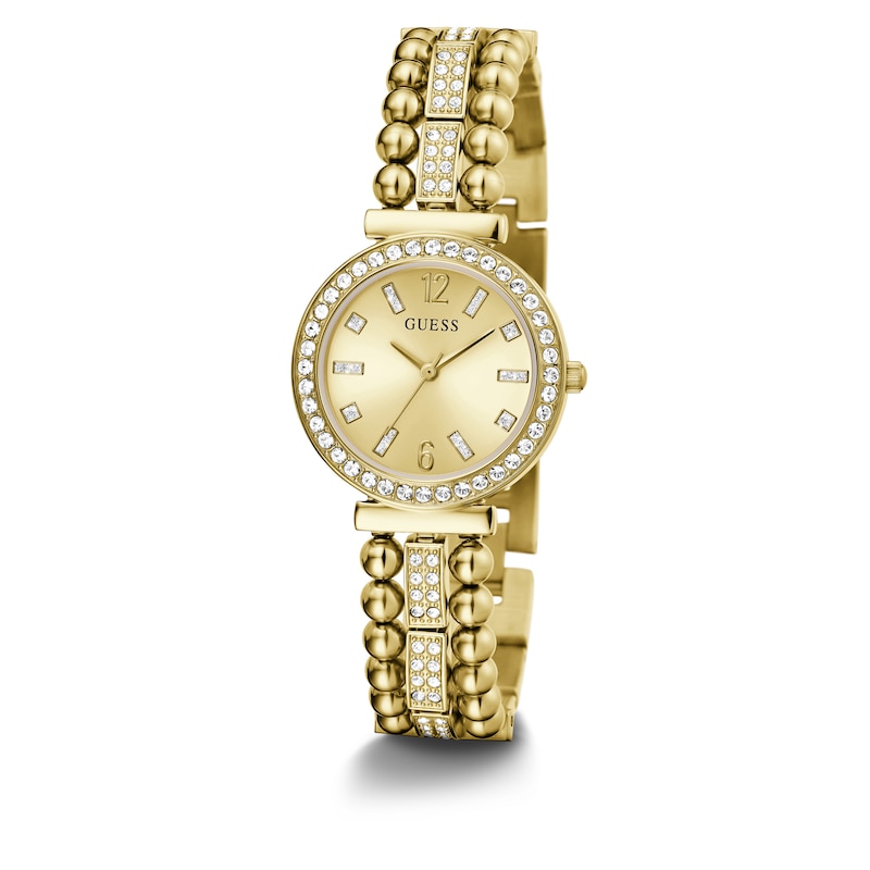 Main Image 4 of Guess Gala Ladies' Gold Tone Beaded Half Bangle Bracelet Watch