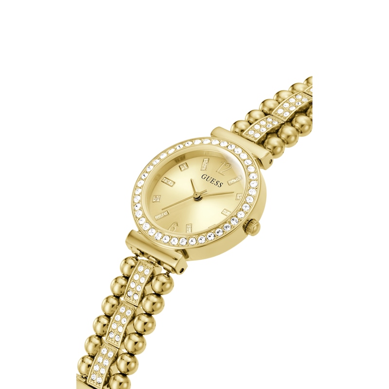 Main Image 5 of Guess Gala Ladies' Gold Tone Beaded Half Bangle Bracelet Watch