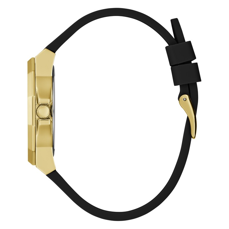 Main Image 2 of Guess Avirl Ladies' Black Dial Patterned Silicone Strap Watch