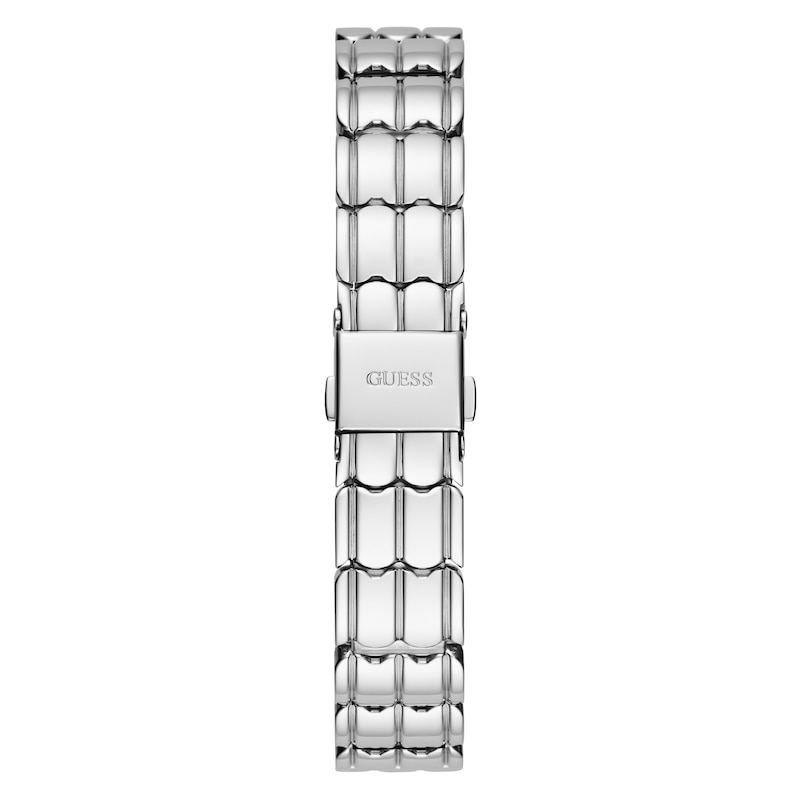 Guess Hayley Ladies' Patterned Dial Stainless Steel Bracelet Watch
