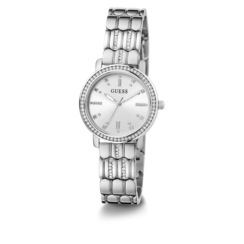 Main Image 4 of Guess Hayley Ladies' Patterned Dial Stainless Steel Bracelet Watch