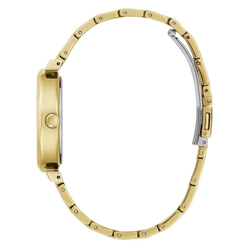 Main Image 2 of Guess Rumour Ladies' Gold Tone Patterned Half Bangle Watch