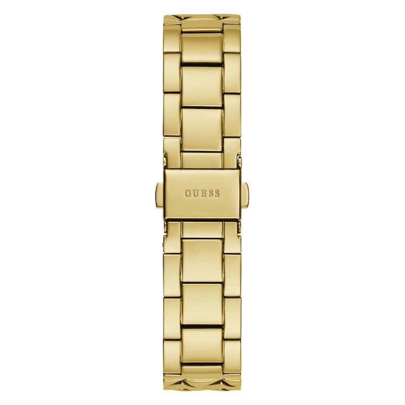 Main Image 3 of Guess Rumour Ladies' Gold Tone Patterned Half Bangle Watch