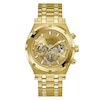 Thumbnail Image 0 of Guess Continental Men's Skeleton Chronograph Dial Gold Tone Bracelet Watch