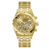 Thumbnail Image 1 of Guess Continental Men's Skeleton Chronograph Dial Gold Tone Bracelet Watch