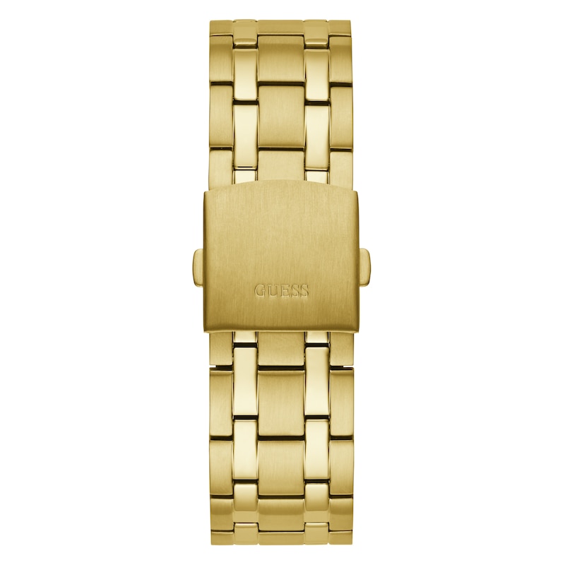Main Image 3 of Guess Continental Men's Skeleton Chronograph Dial Gold Tone Bracelet Watch