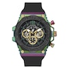 Thumbnail Image 1 of Guess Exposure Men's Stone Set Bezel Black Silicone Strap Watch