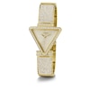Thumbnail Image 4 of Guess Fame Ladies' Triangle Crystal Dial Gold Tone Stainless Steel Watch