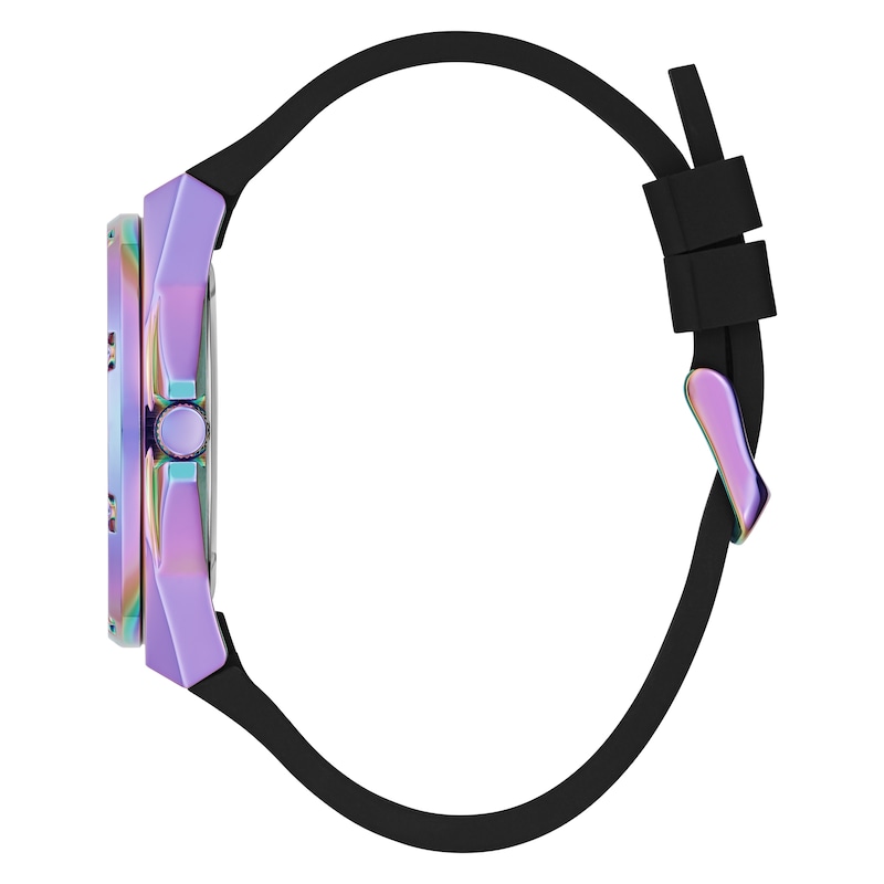 Main Image 2 of Guess Asteria Ladies' Sparkly Purple Silicone Strap Watch