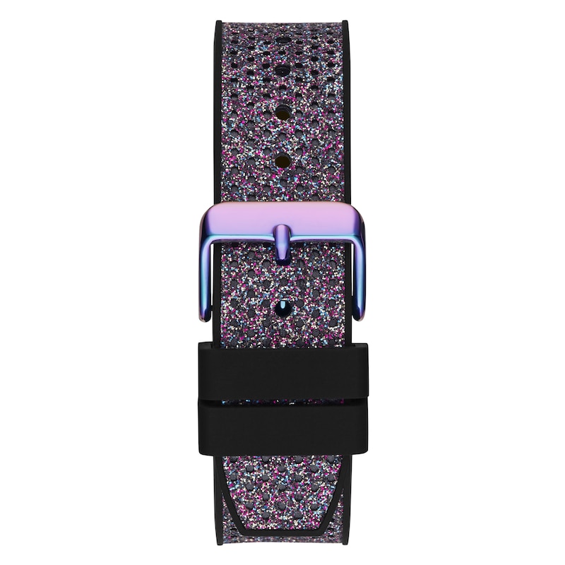 Main Image 3 of Guess Asteria Ladies' Sparkly Purple Silicone Strap Watch