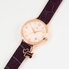 Thumbnail Image 2 of Radley Ladies' Aubergine Stepped Bezel Rose Gold Tone Strap Watch
