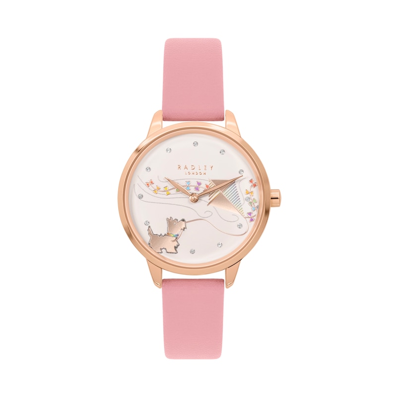 Main Image 1 of Radley Responsible Ladies' Vintage Leather Rose Strap Watch