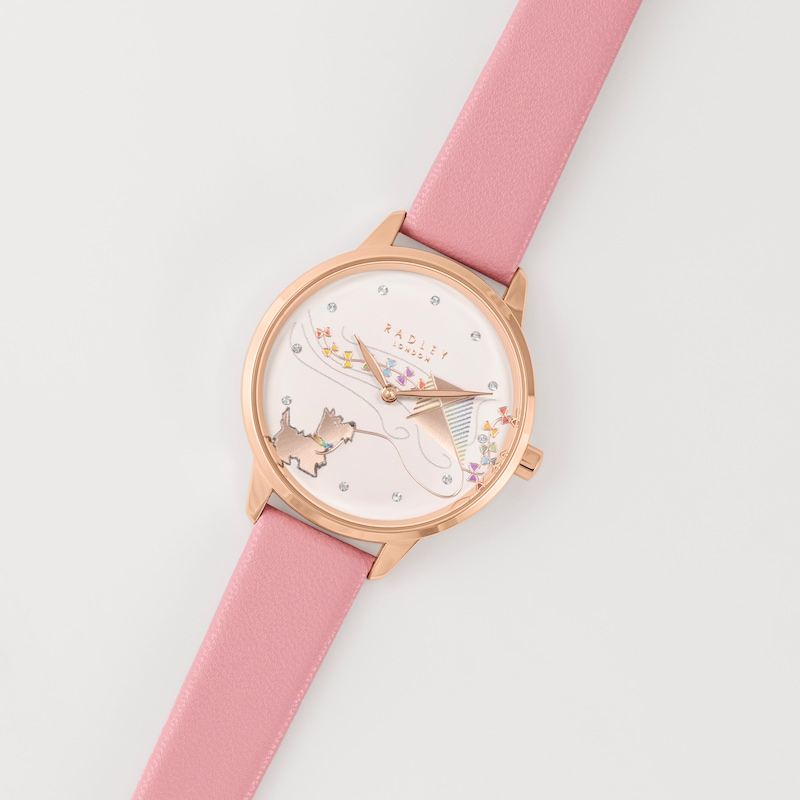 Main Image 2 of Radley Responsible Ladies' Vintage Leather Rose Strap Watch
