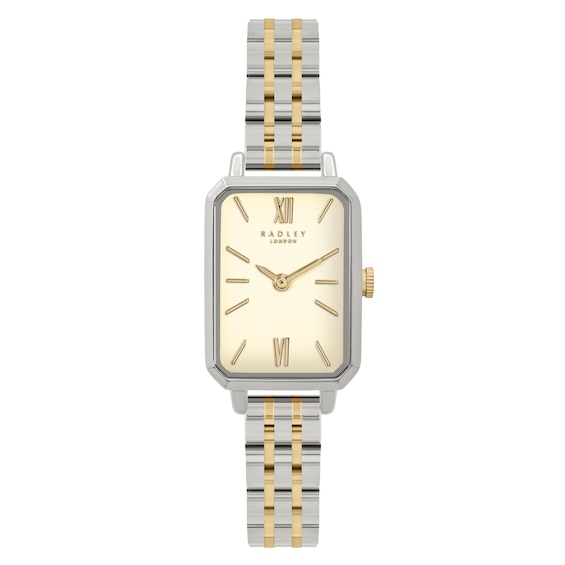Radley Women's Rectangle Dial Two Tone Bracelet Watch