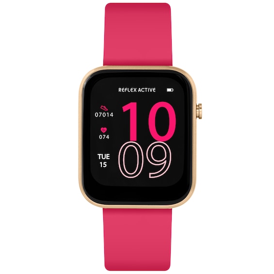 Reflex Active Ladies Series 12 Pink Silicone Strap Smart Wat