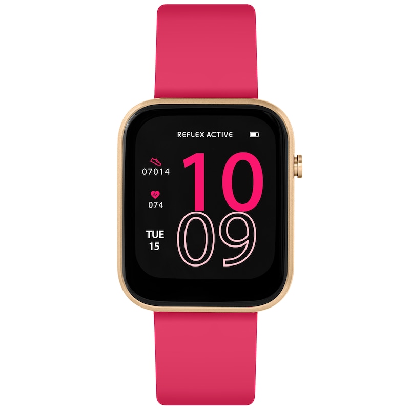 Reflex Active Ladies' Series 12 Pink Silicone Strap Smart Watch
