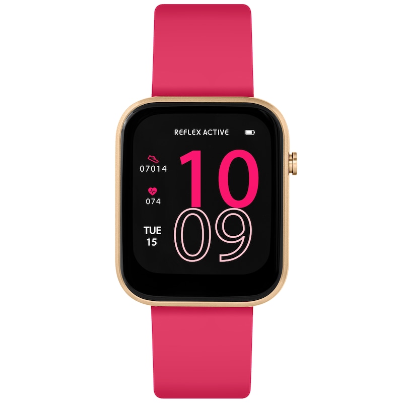 Main Image 1 of Reflex Active Ladies' Series 12 Pink Silicone Strap Smart Watch