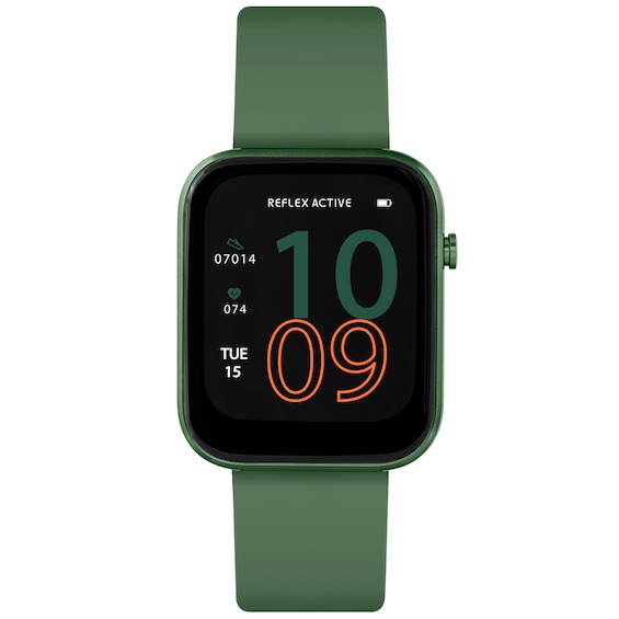 Reflex Active Series 12 Ladies Dark Green Silicone Strap Sma