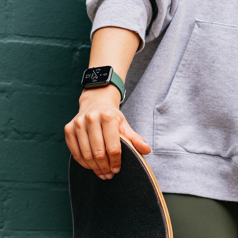 Main Image 3 of Reflex Active Series 12 Ladies' Dark Green Silicone Strap Smart Watch