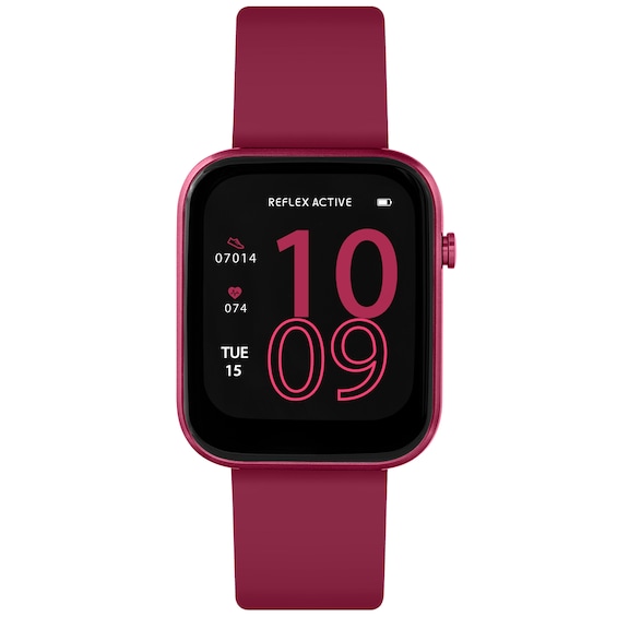Reflex Active Series 12 Ladies Berry Silicone Strap Smart Wa