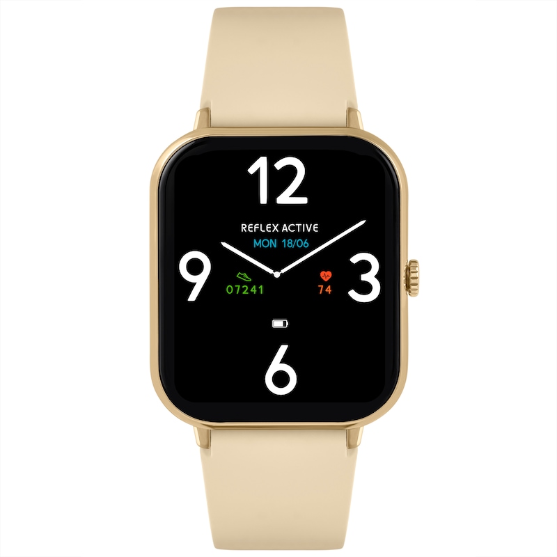 Main Image 1 of Reflex Active Series 23 Ladies' GP Cream Silicone Strap Smart Watch