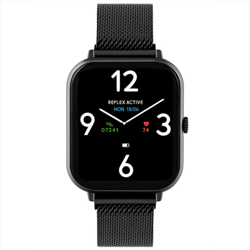 Main Image 1 of Reflex Active Series 23 Ladies' Black Mesh Bracelet Smart Watch