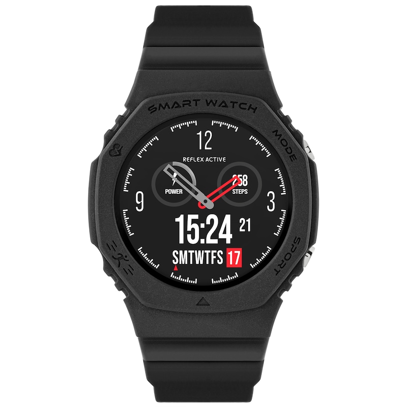 Main Image 1 of Reflex Active Series 26 Black Silicone Strap Smart Watch